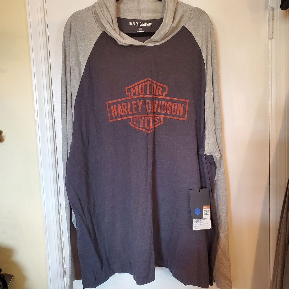 Harley-Davidson NWT 3x hooded logo shirt